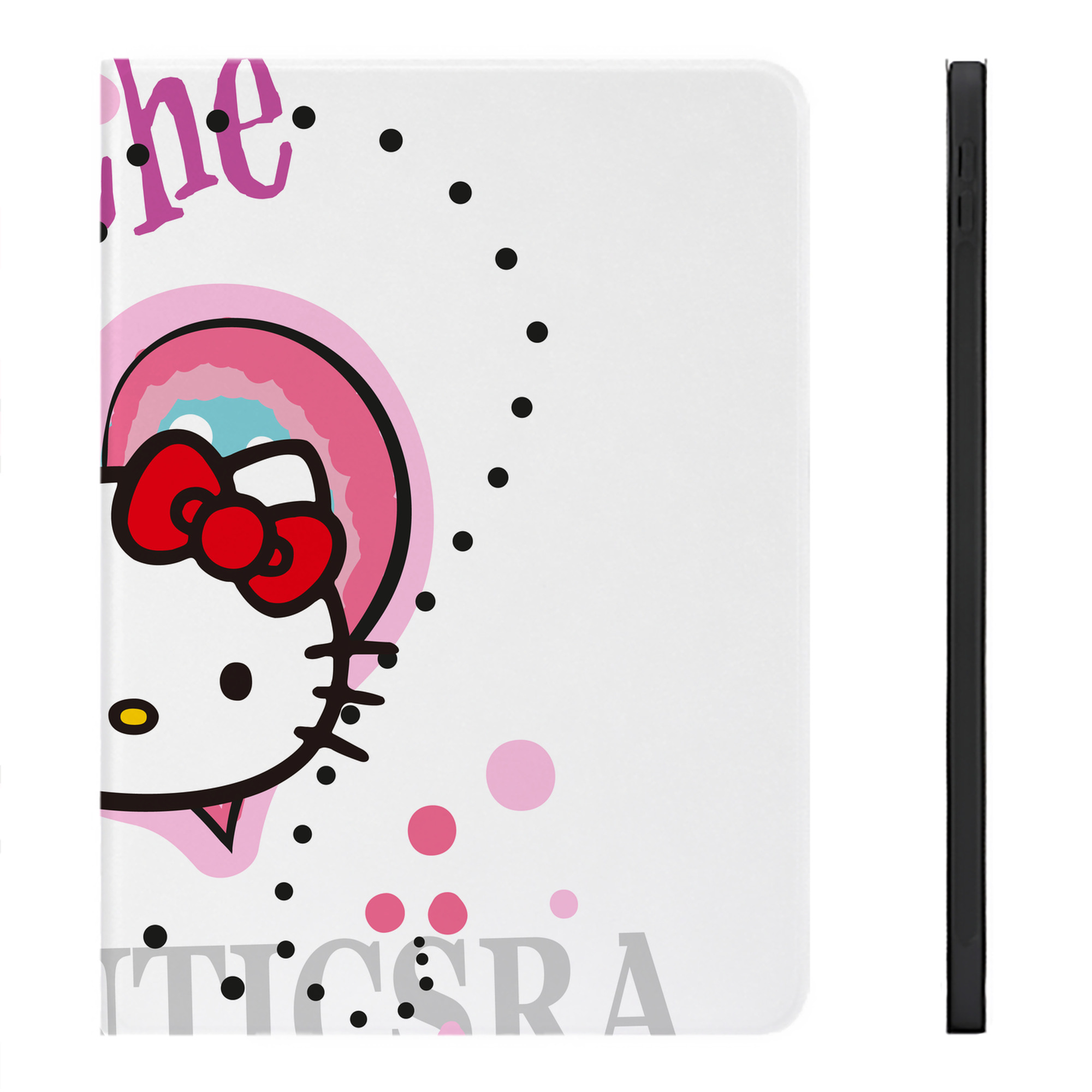 （画像用） Hello Kitty ハローキティ IPadケース ペンホルダー付き ブックスタイルデザイン